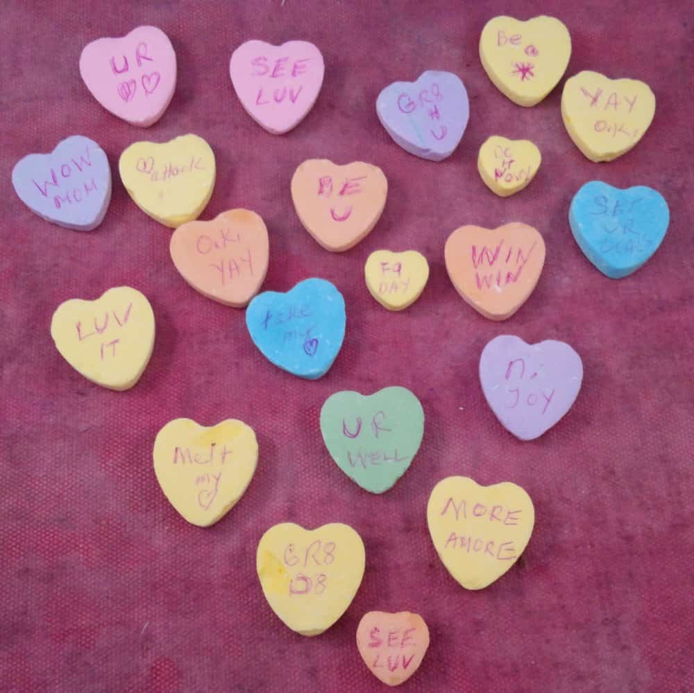 What were the original hearts? How would you change these? To see hearts large, click on the picture.